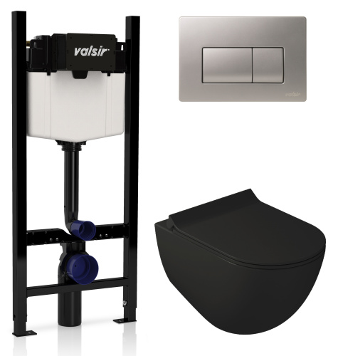 Комплект унитаза с инсталляцией VALSIR KIT VSCrM 7317NEMT Slim